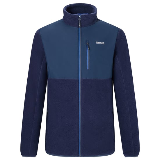 Regatta Mens Morran Water Resistant Full Zip Fleece Jacket (Navy) - Image 2