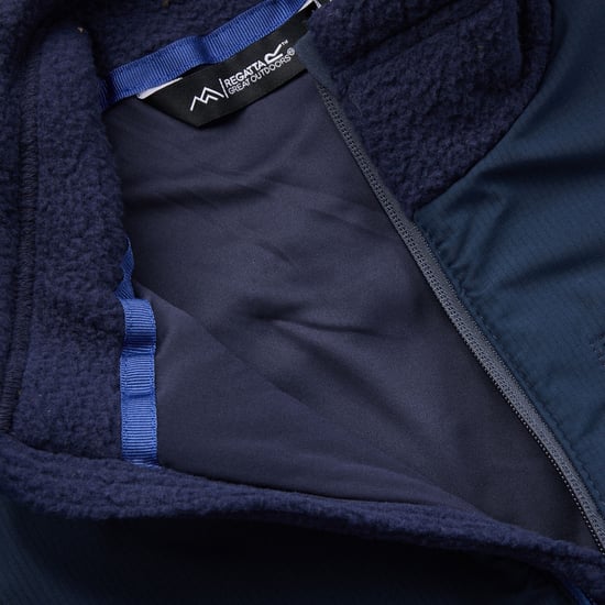 Regatta Mens Morran Water Resistant Full Zip Fleece Jacket (Navy) - Image 4