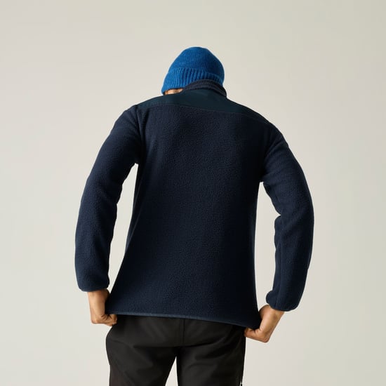 Regatta Mens Morran Water Resistant Full Zip Fleece Jacket (Navy) - Image 5