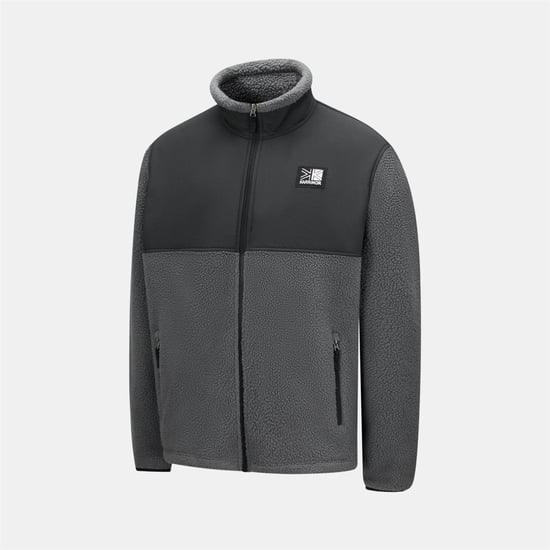 Karrimor Mens Base Camp Fleece Jacket (Grey/Black) - Image 3
