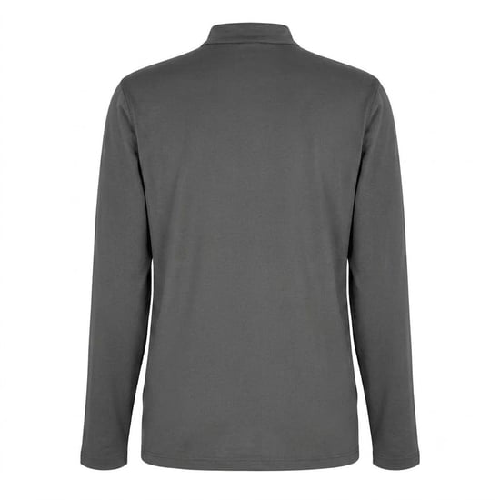 Boss Heren Performance-shirt met kwartritssluiting en lange mouwen (Grijs) - Image 2