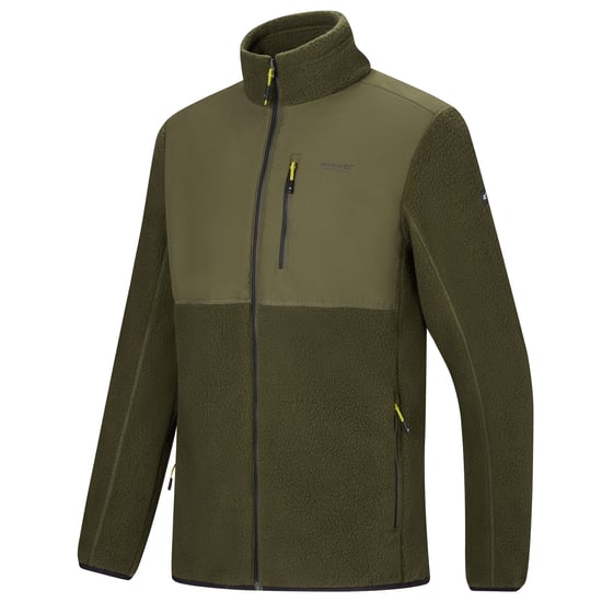 Regatta Morran waterafstotend fleecejack met doorlopende ritssluiting voor heren (Donkere Khaki) - Image 6