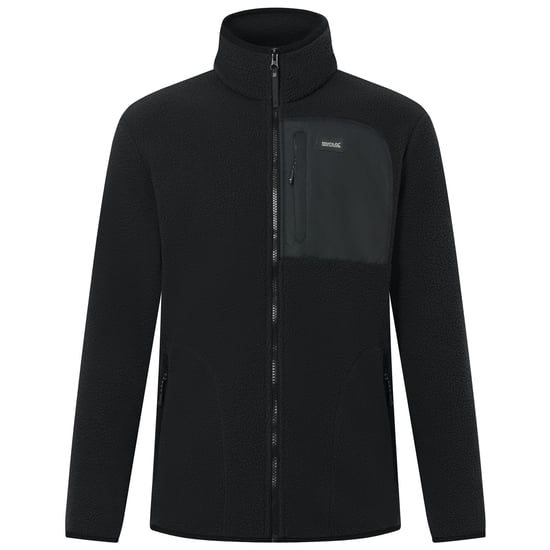 Regatta Mens Frankie Borg Fleece Jacket (Black) - Image 1