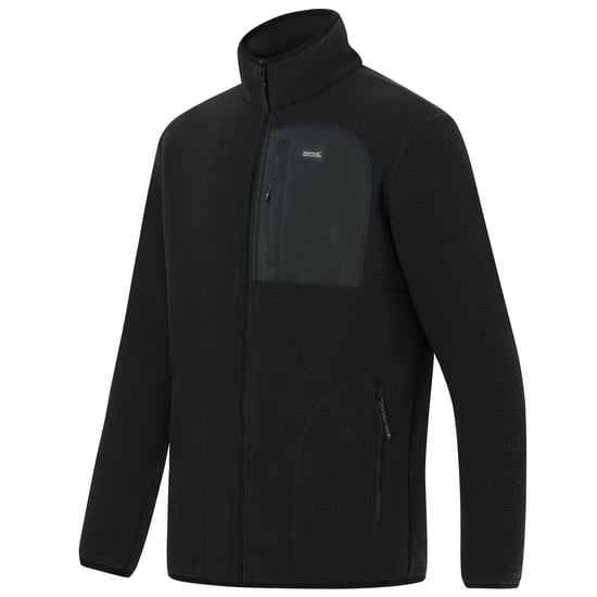 Regatta Mens Frankie Borg Fleece Jacket (Black) - Image 3