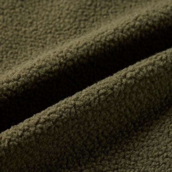Regatta Mens Frankie Two Tone Borg Fleece Hybrid Jacket (Dark Khaki/Black) - Image 5