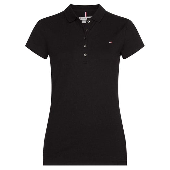 Tommy Hilfiger Heritage slim-fit poloshirt met korte mouwen voor dames (Zwart) - Image 2