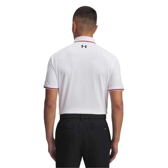 Under Armour Playoff 3.0-poloshirt voor heren (Wit) - Image 3