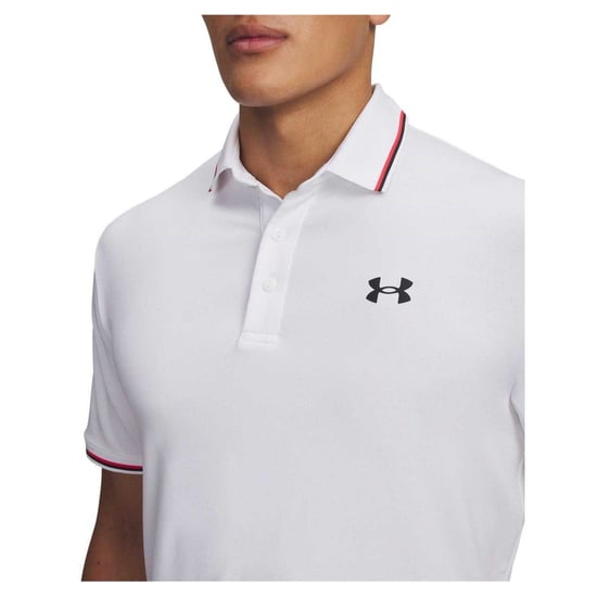 Under Armour Playoff 3.0-poloshirt voor heren (Wit) - Image 4