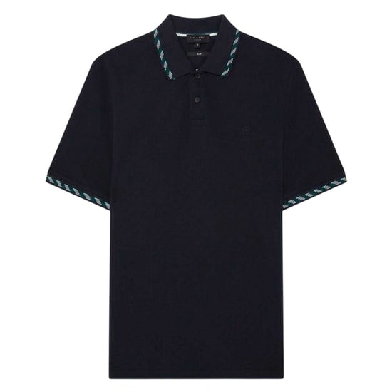 Ted Baker Jacquard-poloshirt met korte mouwen voor heren (Marine) - Image 2