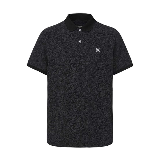 Pretty Green Heren Paisley Poloshirt (Zwart) - Image 1