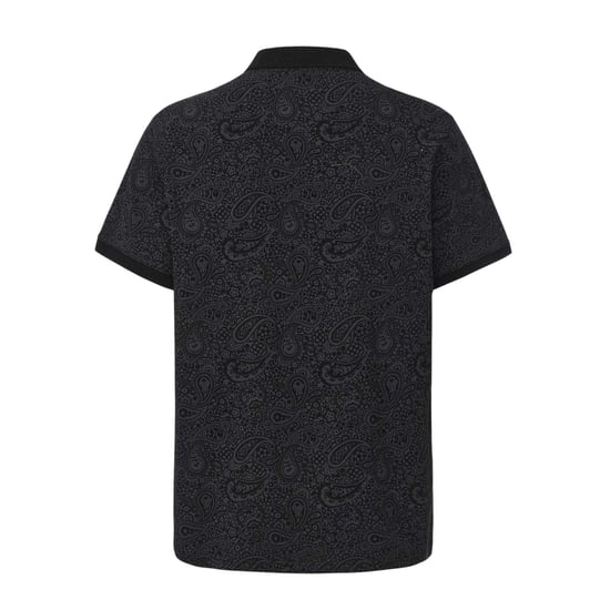 Pretty Green Heren Paisley Poloshirt (Zwart) - Image 2