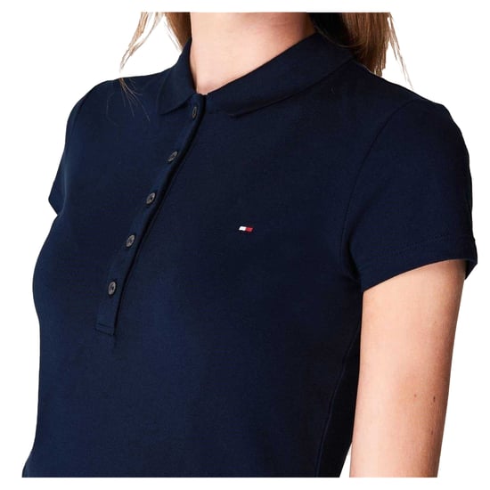 Tommy Hilfiger Heritage slim-fit poloshirt met korte mouwen voor dames (Middernacht) - Image 4