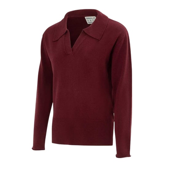 SoulCal Acrylpoloshirt voor dames (Bourgondië) - Image 3