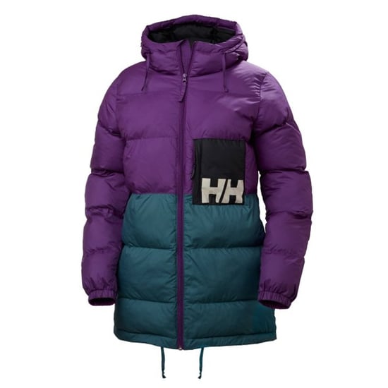 Helly Hansen P&C Womens Teal/Purple Puffer Parka Jacket - Image 1