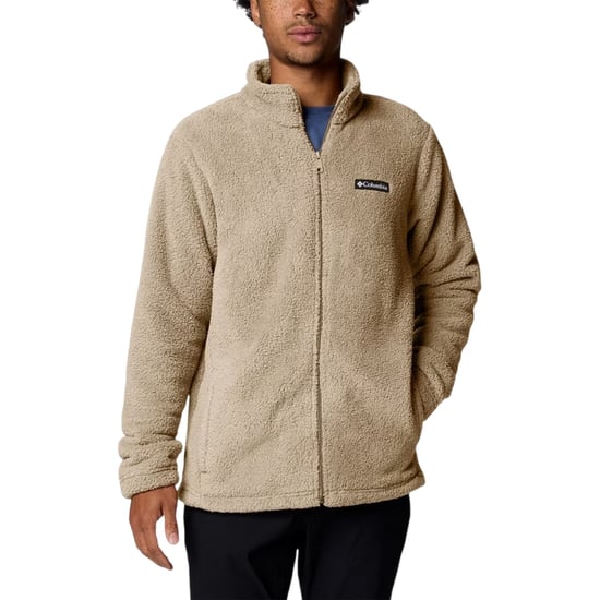 Columbia Mens Logo Full Zip Long-Sleeved Fleece Jacket (Fossil) - Image 2