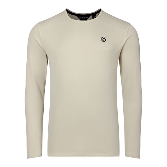 Dare 2B Mens Ventura Grid Crew Neck Fleece Top (Almond Milk) - Image 2