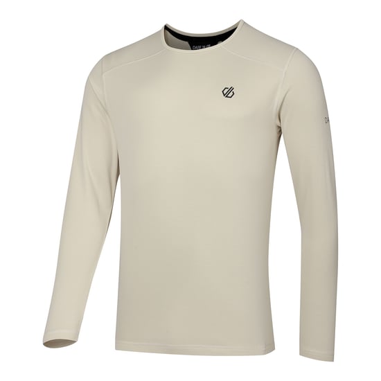 Dare 2B Mens Ventura Grid Crew Neck Fleece Top (Almond Milk) - Image 4