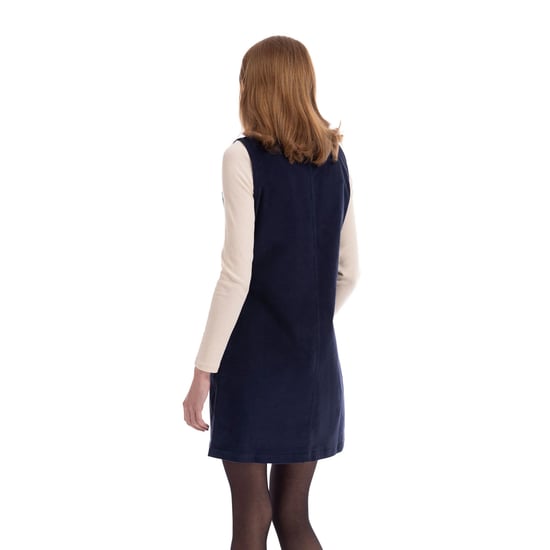 Trespass Womens/Ladies Tarissa Corduroy Pinafore Dress (Navy) - Image 5