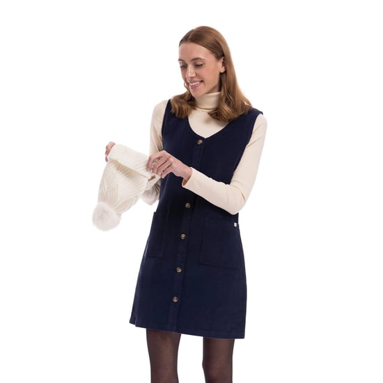 Trespass Womens/Ladies Tarissa Corduroy Pinafore Dress (Navy) - Image 6