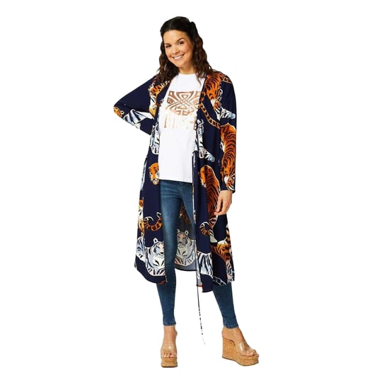 Biba Wikkeljurk met tijgerprint voor dames (Veelkleurig) - Image 5