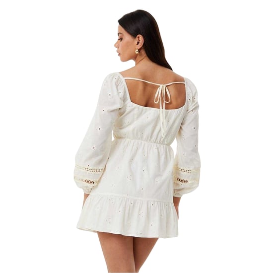 Jack Wills Womens/Ladies Boho Broderie Long-Sleeved Mini Dress (Vintage White) - Image 3