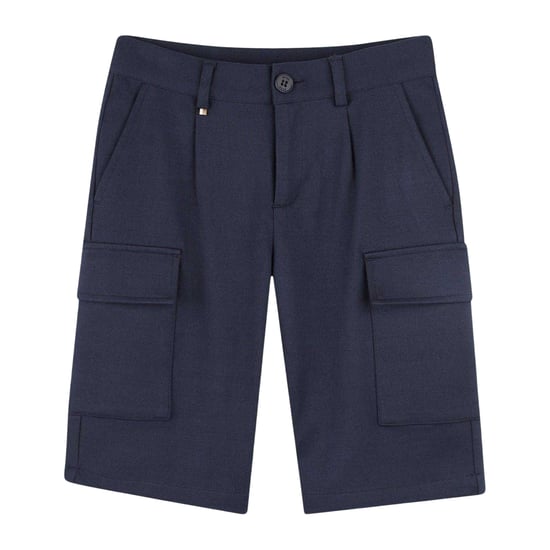 Boss Effen cargoshorts voor kinderen (Marine) - Image 1