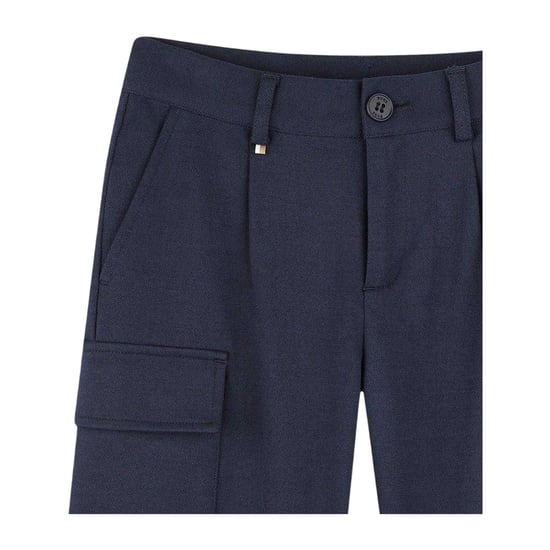 Boss Effen cargoshorts voor kinderen (Marine) - Image 3