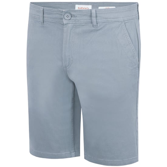 SoulCal Heren Chino Shorts (Lichtgrijs) - Image 4