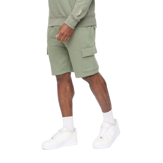 Crosshatch Bardon-cargoshorts för män (Olive) - Image 1