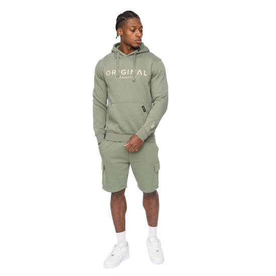 Crosshatch Bardon-cargoshorts för män (Olive) - Image 6