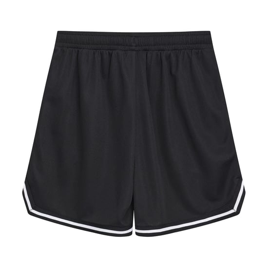 Everlast BB100 basketbalshort van mesh voor kinderen (Zwart/Wit) - Image 2