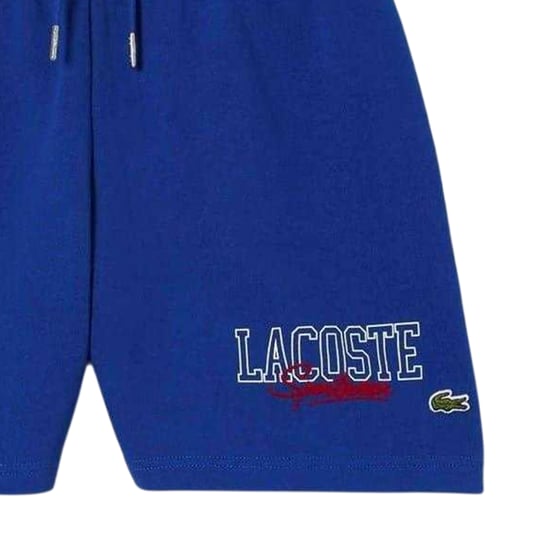 Lacoste Boys Lettering Sweat Shorts (Blue) - Image 3