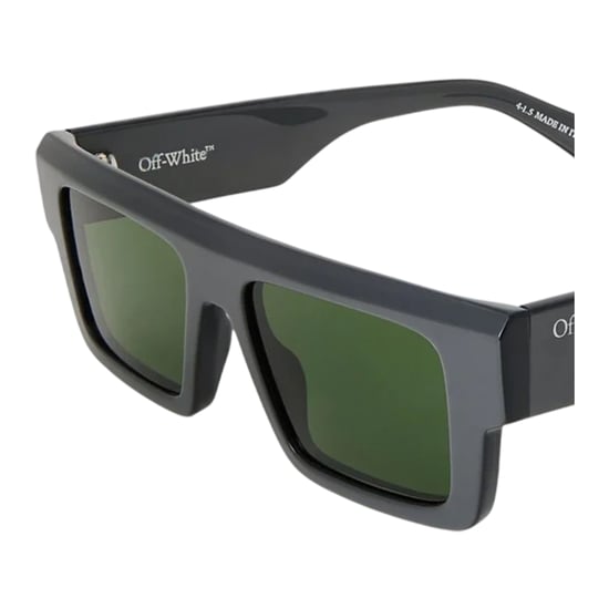 Off White Mens Minneapolis Rectangle Sunglasses (Grey/Green) - Image 2