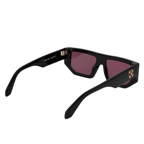 Off White Womens/Ladies Vancouver Rectangular Sunglasses (Black/Burgundy) - Image 2