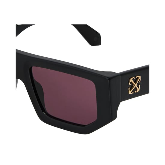 Off White Womens/Ladies Vancouver Rectangular Sunglasses (Black/Burgundy) - Image 3