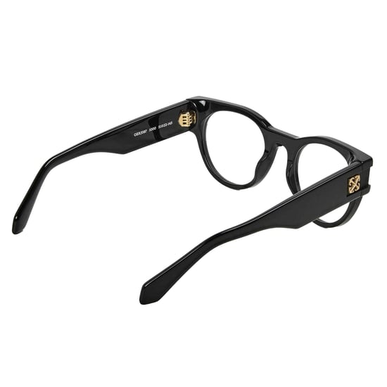 Off-White Unisex Adult Style 87 Gold Logo Sunglasses (Black) - Image 2