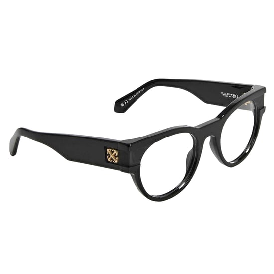 Off-White Unisex Adult Style 87 Gold Logo Sunglasses (Black) - Image 3