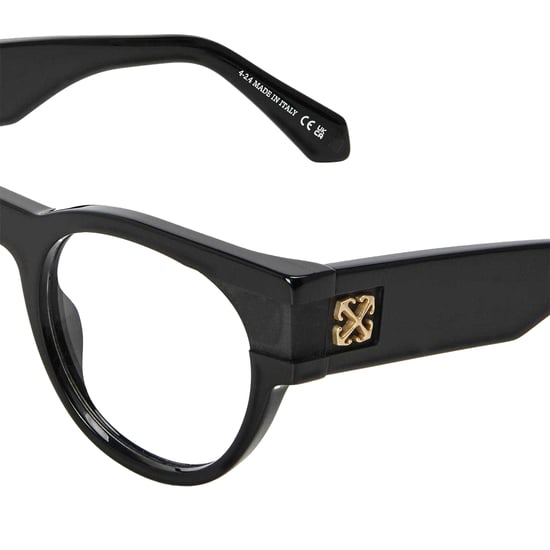 Off-White Unisex Adult Style 87 Gold Logo Sunglasses (Black) - Image 4