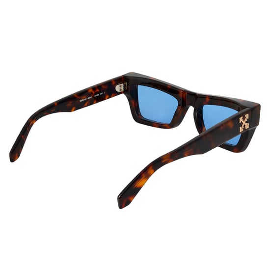 Off White Unisex Adult Charleston Metal Logo Sunglasses (Havana) - Image 2