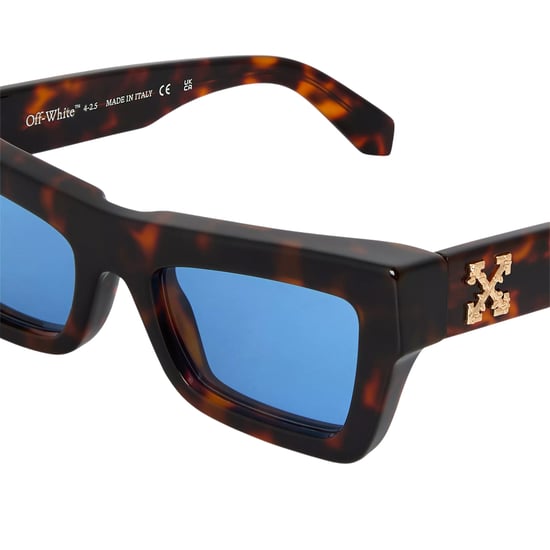 Off White Unisex Adult Charleston Metal Logo Sunglasses (Havana) - Image 3