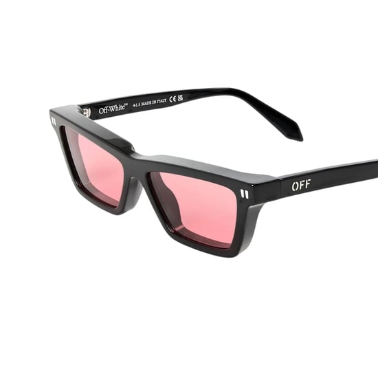 Off-White Womens/Ladies Cambridge Square Sunglasses (Black/Red) - Image 3