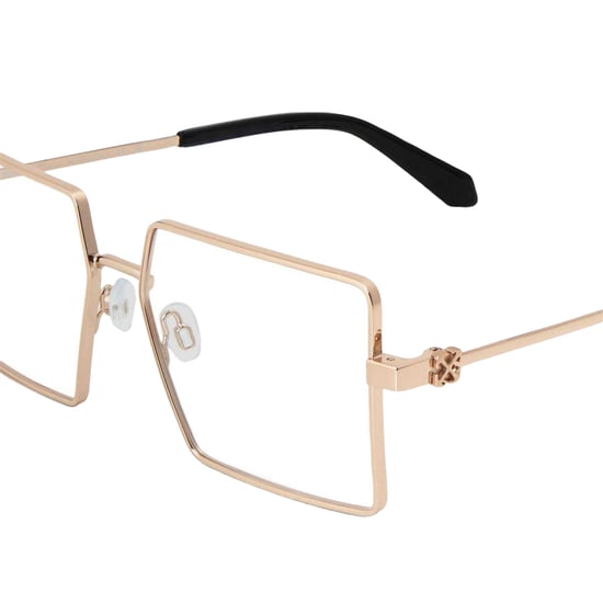 Off White Unisex-glasögon i vuxenmodell 8r, rostfritt stål (Guld) - Image 4