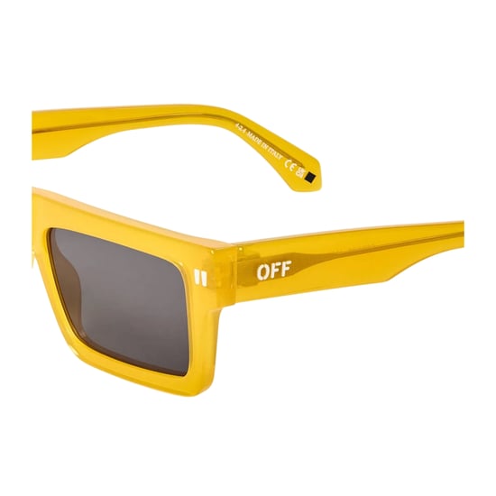 Off White Chandler rektangulära solglasögon för kvinnor (Gult/grått) - Image 3