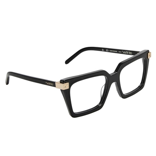 Off White Unisex Adult Style 8t Gold Detail Sunglasses (Black) - Image 3