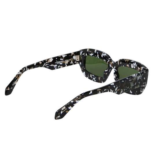 Off White Womens/Ladies Charlotte Marble Effect Sunglasses (Black/Green) - Image 2