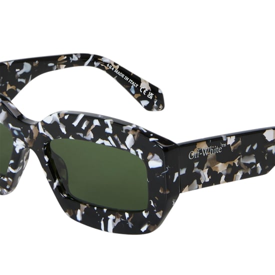 Off White Womens/Ladies Charlotte Marble Effect Sunglasses (Black/Green) - Image 4