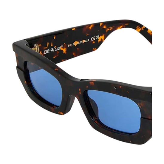 Off-White Unisex Adult Belleville Cross Logo Sunglasses (Havana) - Image 2