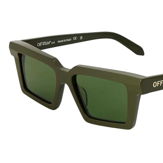 Off-White Unisex Adult Windsor Rectangle Sunglasses (Military Green) - Image 2