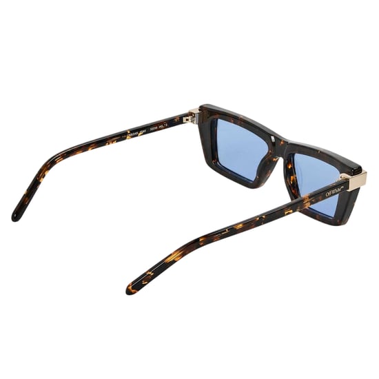 Off-White Womens/Ladies Beaumont Rectangular Sunglasses (Blue/Black) - Image 2