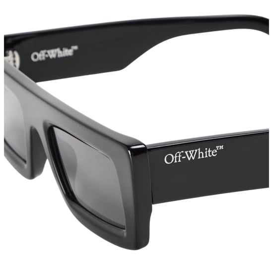 Off White Mens Minneapolis Rectangle Sunglasses (Black/Dark Grey) - Image 3